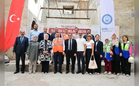 Yıldırım’da tescilli kilise restore ediliyor, Setbaşı Sanat Merkezi olarak yeniden hayat buluyor