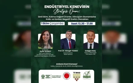 Ankara Kent Konseyi’nde endüstriyel kenevirin tarımsal ve ekonomik potansiyeli tartışılacak