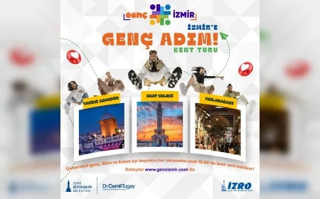 Üniversite öğrencileri İzmir’i “Genç Adım Kent Turu” ile keşfedecek