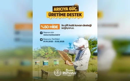 Manisa’da arıcılara yüzde 50 hibeli çift katlı kovan desteği için başvurular başlıyor