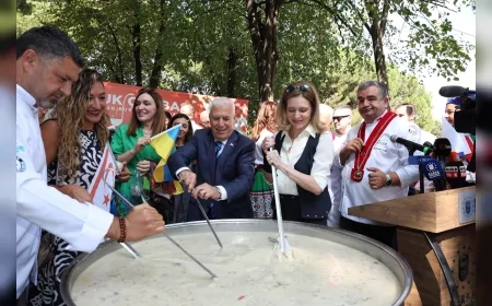 Bursa Uluslararası Gastronomi Festivali başladı, Merinos Park dev mutfağa dönüştü