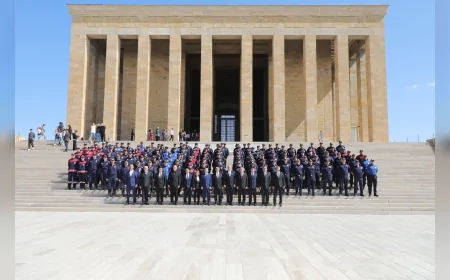 11 Büyükşehir İtfaiye Teşkilatı, 311. Yıl Dönümünde Anıtkabir’de Atatürk’ün Huzuruna Çıktı