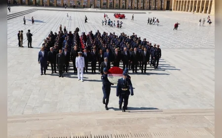 Türkiye’nin dört bir yanından 150 itfaiyeci İtfaiye Haftası kapsamında Anıtkabir’de buluştu