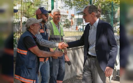 Erdal Beşikcioğlu Kazım Karabekir Mahallesi’nde sosyal tesis inşaatını denetledi, işçilerle buluştu