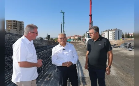 Kayseri’de 191 milyon TL’lik Meteoroloji Katlı Kavşağı inşaatı Cumhuriyet Bayramı’na yetiştiriliyor