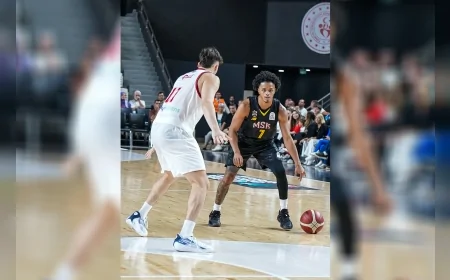 MSK Erkek Basketbol Takımı deplasmanda Glint Manisa’yı farklı yenerek lige lider başladı