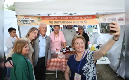 Bursa Gastronomi Festivali’nde kadın emeğiyle üretilen lezzetler büyük ilgi gördü