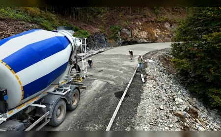 Ordu’da Yeşil Yol Projesi hızla ilerliyor, Akkuş havzasında 4.5 kilometrelik güzergah betonla kaplanıyor
