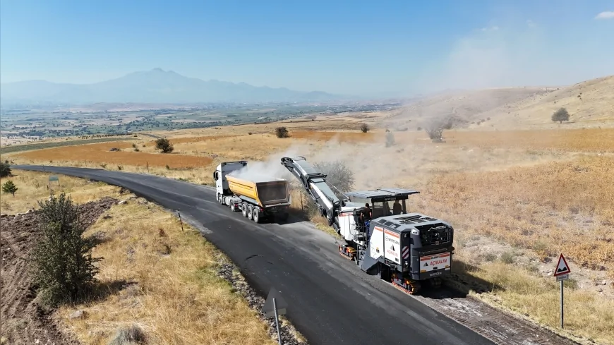Kayseri Büyükşehir’den Kızık Yolu’na 30 milyon TL’lik ulaşım yatırımı başladı