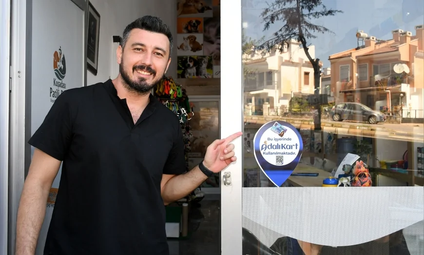 Kuşadası’nda Adalı Kart’a ilk kez bir pet shop katıldı, hayvan severlere yüzde 15 indirim sağlanacak