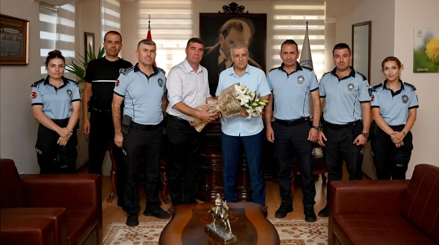 Kuşadası’nda Zabıta Teşkilatı’nın 199’uncu Yılı Kaymakam, Emniyet Müdürü ve Belediye Başkanı Ziyaretleriyle Kutlandı