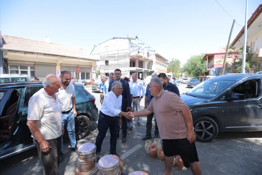 Başkan Memduh Büyükkılıç Sarıoğlan’da 38 milyon TL’lik yatırım çalışmalarını inceledi