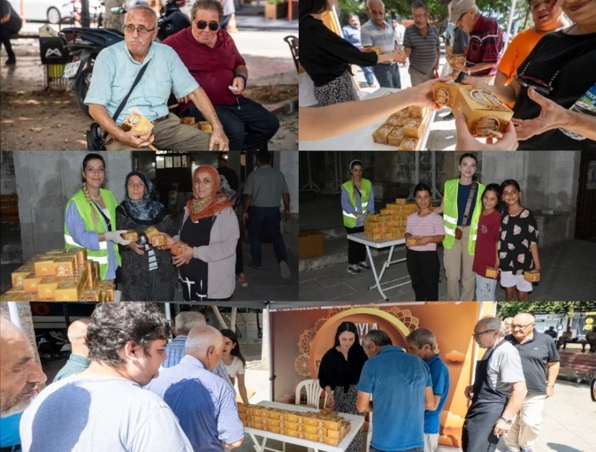 Mersin Büyükşehir Belediyesi Mevlid Kandili’nde 15 bin kandil simidi dağıttı!