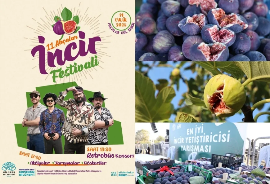 Bursa’da 11. Akçalar İncir Festivali 14 Eylül’de Göl Kıyısında Başlıyor!