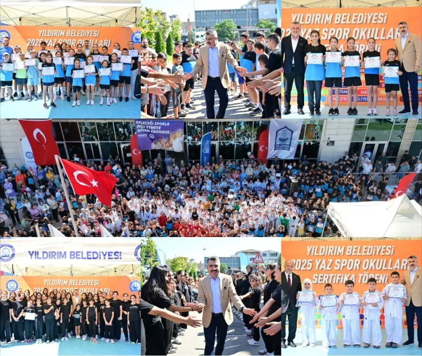Yıldırım Belediyesi yaz spor okullarında 62 bin 542 çocuk eğitim aldı, 6 yılda 400 bin kişiye spor imkânı!