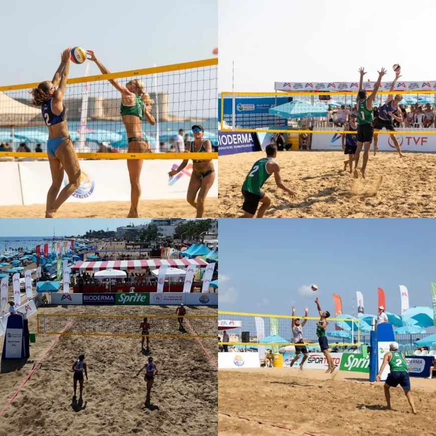 Mersin Kızkalesi’nde Uluslararası Plaj Voleybolu Turnuvası 24 Takımın Katılımıyla Başladı!