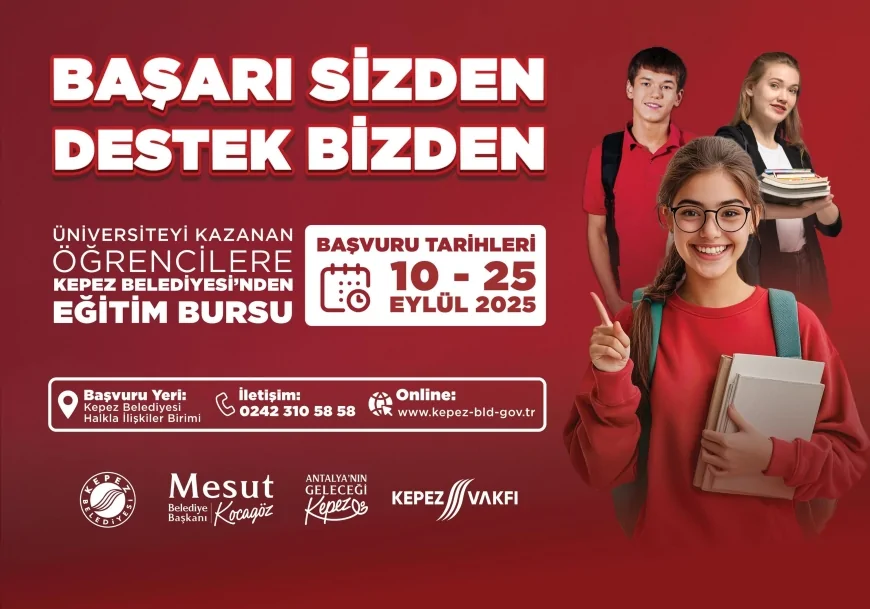 Kepez Belediyesi’nden üniversite öğrencilerine burs başvuruları başladı