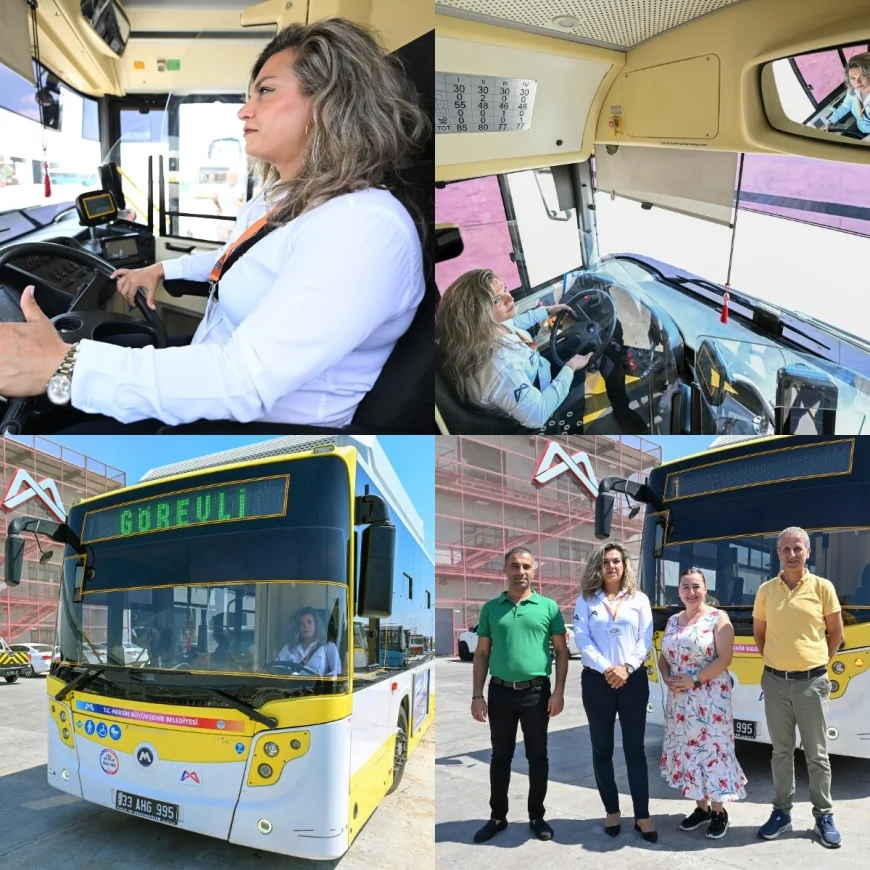 Mersin’de kadınlar otobüs şoförlüğü kursuyla direksiyon başına geçiyor, istihdamda yeni yol açılıyor!