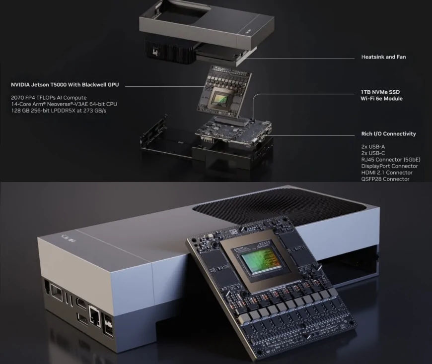 Nvidia Jetson AGX Thor’u tanıttı: 2070 TFLOPS gücüyle en güçlü mini PC satışa çıkıyor!