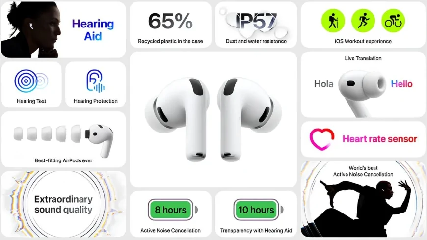 AirPods Pro 3 tanıtıldı, Canlı Çeviri özelliği eski modellere yazılım güncellemesiyle geliyor!