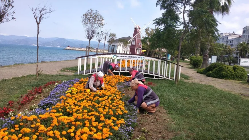 Ordu’da kent estetiği için kapsamlı peyzaj çalışmaları hız kazandı