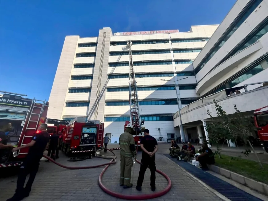 Torbalı Devlet Hastanesi’nde çıkan yangın 20 dakikada kontrol altına alındı
