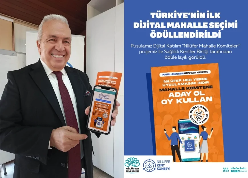 Nilüfer Belediyesi’nin Mahalle Komiteleri projesi “Akıllı Şehir” ödülüne layık görüldü!