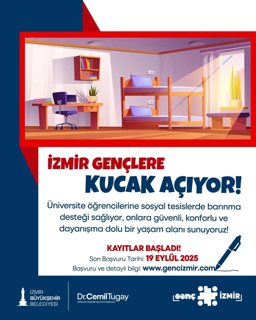 İzmir Büyükşehir Belediyesi üniversitelilere destek: Örnekköy Sosyal Tesisi barınma ücreti bu yıl da sabit kaldı