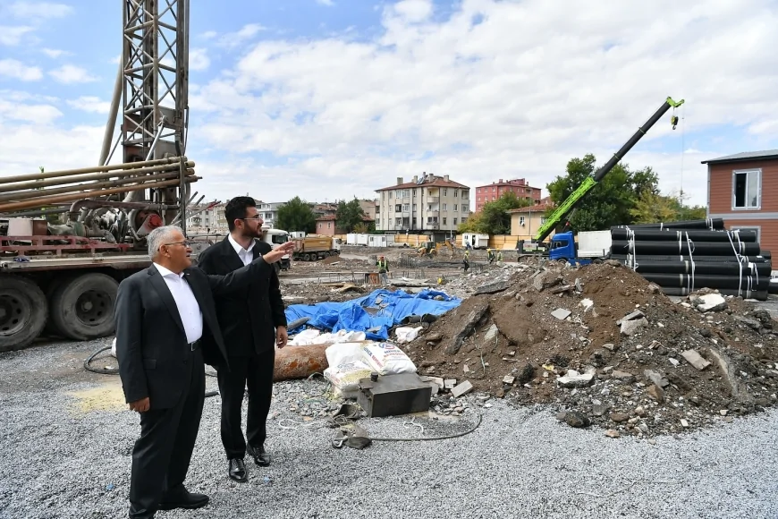 Kayseri’de Sahabiye Kentsel Dönüşüm 2. etap çalışmaları başladı, Başkan Büyükkılıç süreci yerinde inceledi