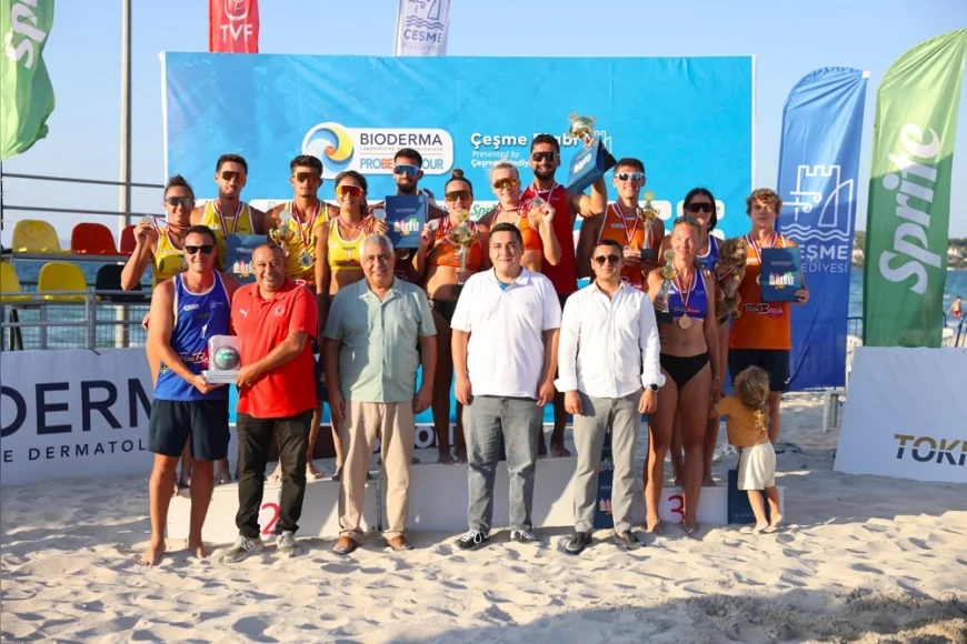 Çeşme’de uluslararası plaj voleybolu heyecanı, Bioderma Pro Beach Tour tamamlandı