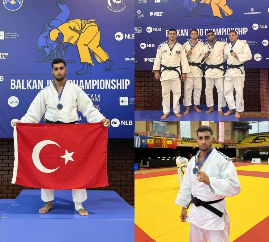 Milli judocu Enes Pınar Kosova’daki Balkan Şampiyonası’nda bronz madalya kazandı!