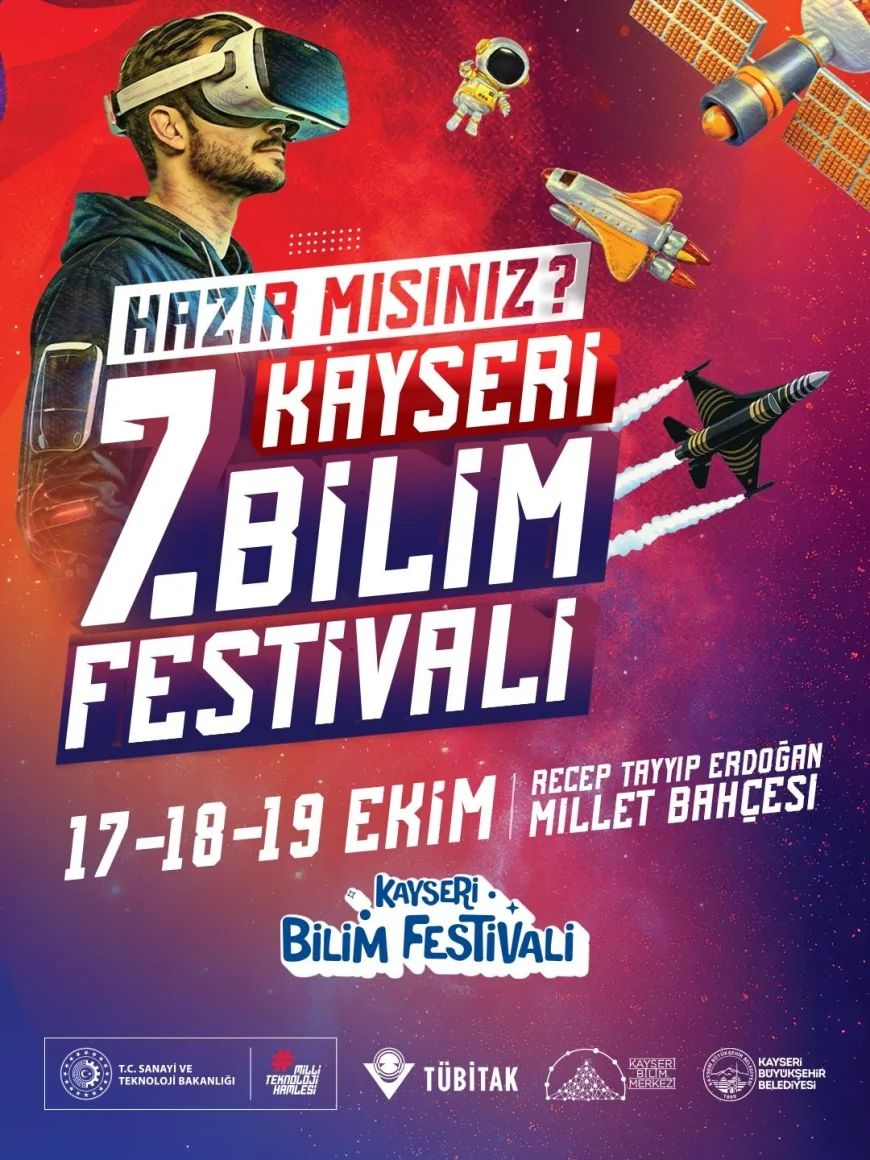 7. Kayseri Bilim Festivali, Büyükşehir ve TÜBİTAK iş birliğiyle başlıyor