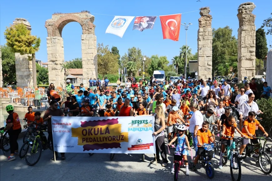 Efes Selçuk’ta Avrupa Hareketlilik Haftası “Okula Pedalla” etkinliğiyle kutlandı