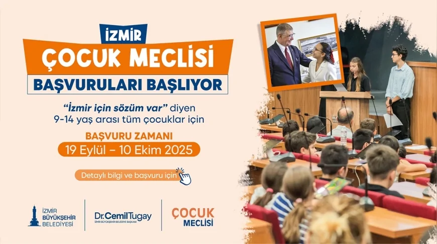 İzmir Çocuk Meclisi başvuruları başladı: 9-14 yaş arası çocuklar için yeni dönem kayıt süreci