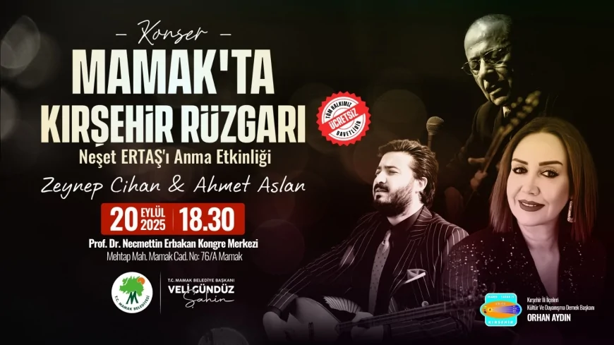 Mamak’ta Neşet Ertaş Anma Gecesi: Bozkırın Tezenesi’nin Türküleri Seslendirilecek