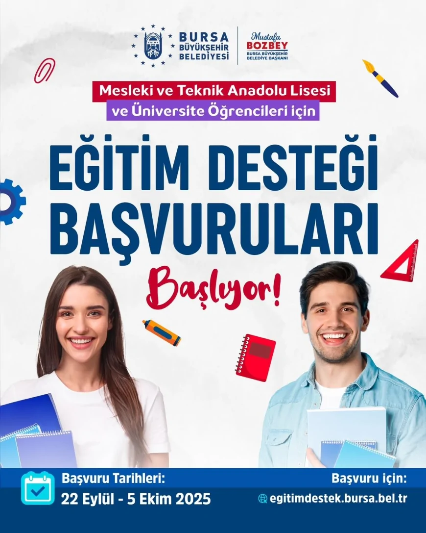 Bursa Büyükşehir Belediye Başkanı Mustafa Bozbey: “10 bin öğrencimize eğitim desteği vereceğiz”