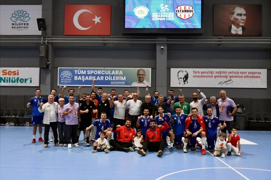 Nilüfer Belediyespor üst üste dördüncü galibiyetini alarak Süper Lig’de yükselişini sürdürdü