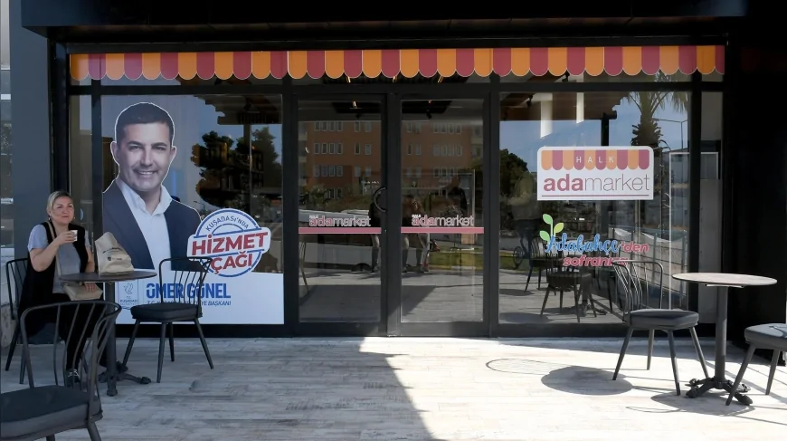 Kuşadası’nda Halk Ada Market açıldı: Adabahçe ürünleri ve kadın kooperatiflerinin doğal gıdaları tek çatı altında