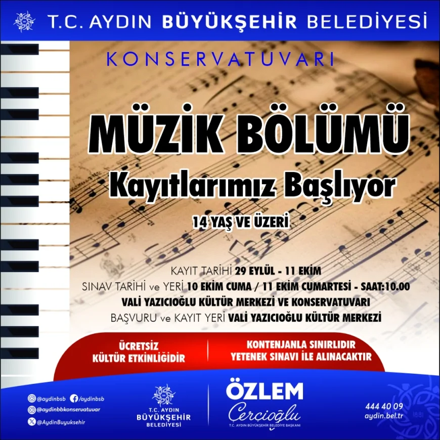 Başkan Özlem Çerçioğlu: "Müziğin kent yaşamına kattığı değeri birlikte büyütelim"