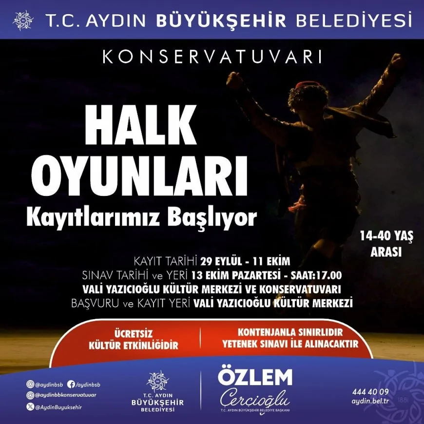 Özlem Çerçioğlu: "Aydınlıları halk oyunları eğitimleriyle sahneye davet ediyoruz"