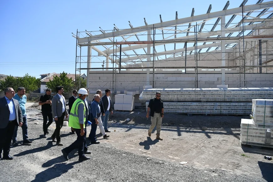 Kayseri Büyükşehir Belediye Başkanı Büyükkılıç: "Eğribucak İtfaiye Binası 2 Ay İçinde Tamamlanacak"