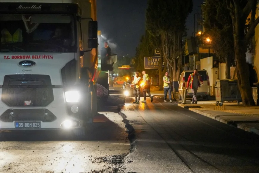 Bornova’da Pınarbaşı’nın giriş caddesi yenileniyor: Başkan Ömer Eşki “Pınar Caddesi ışıl ışıl olacak”
