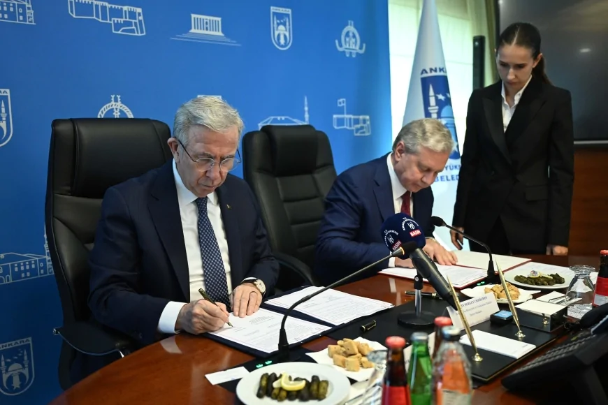 Mansur Yavaş ve Sergey Sobyanin: "Ankara ile Moskova iş birliği protokolüyle ilişkiler güçlenecek"