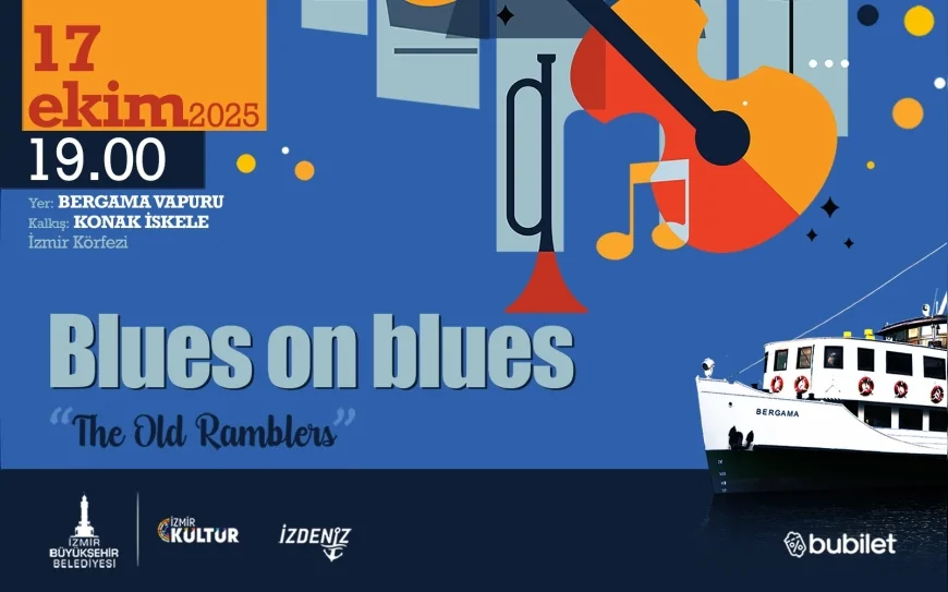 İzmir Körfezi’nde blues gecesi: The Old Ramblers Bergama Vapuru’nda sahne alacak