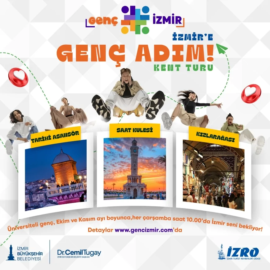 Üniversite öğrencileri İzmir’i “Genç Adım Kent Turu” ile keşfedecek