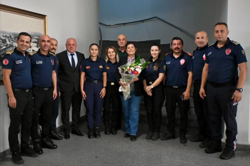 Aydın Büyükşehir Belediye Başkanı Özlem Çerçioğlu: "İtfaiye ekiplerimizin her zaman yanındayız"