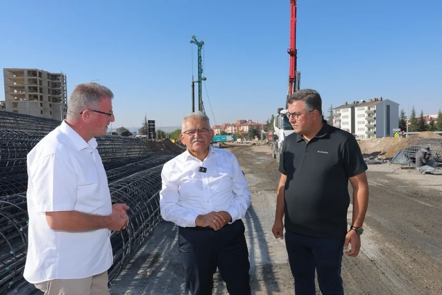 Kayseri’de 191 milyon TL’lik Meteoroloji Katlı Kavşağı inşaatı Cumhuriyet Bayramı’na yetiştiriliyor