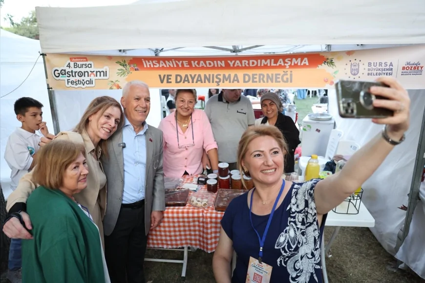 Bursa Gastronomi Festivali’nde kadın emeğiyle üretilen lezzetler büyük ilgi gördü