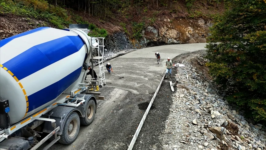 Ordu’da Yeşil Yol Projesi hızla ilerliyor, Akkuş havzasında 4.5 kilometrelik güzergah betonla kaplanıyor