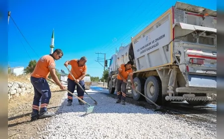 Mersin Büyükşehir Gülnar’da 6,5 kilometrelik grup yolunu yeniledi, üreticilerin pazara erişimi kolaylaştı